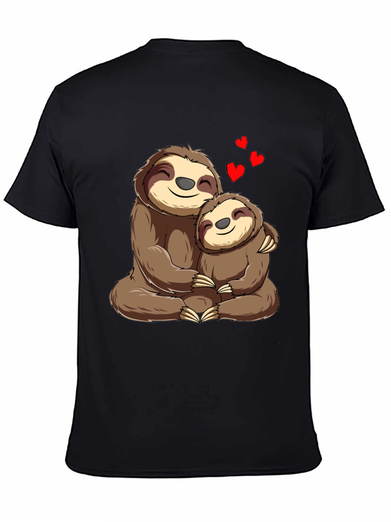 Sloth Mama & Baby Hug T-Shirt: Heartfelt Comfort