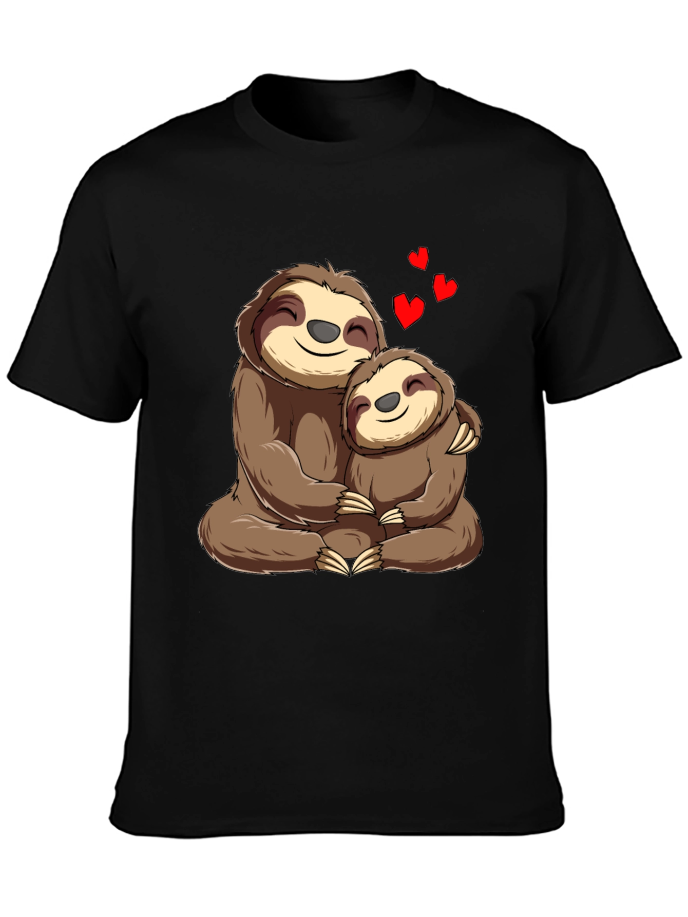Sloth Mama & Baby Hug T-Shirt: Heartfelt Comfort