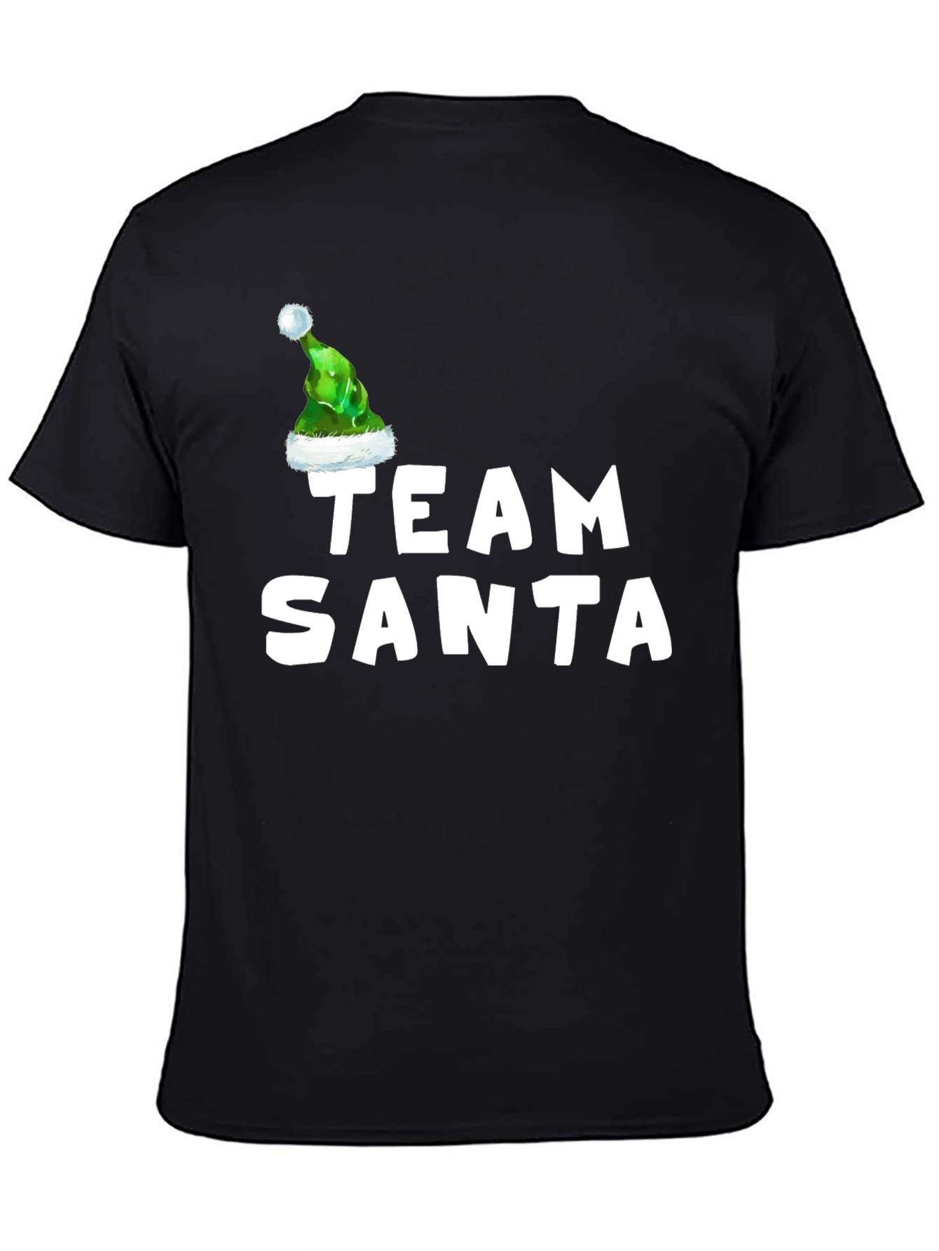 Team Santa T-Shirt with Elf Hat - Holiday Apparel