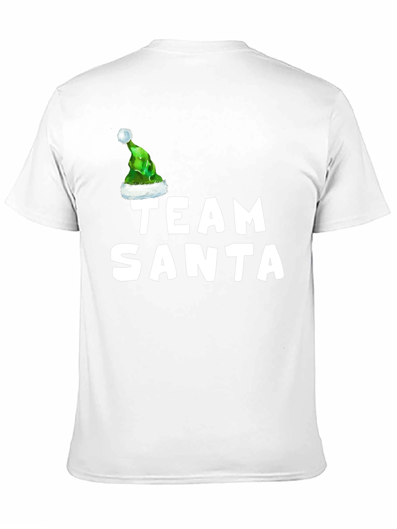 Team Santa T-Shirt with Elf Hat - Holiday Apparel