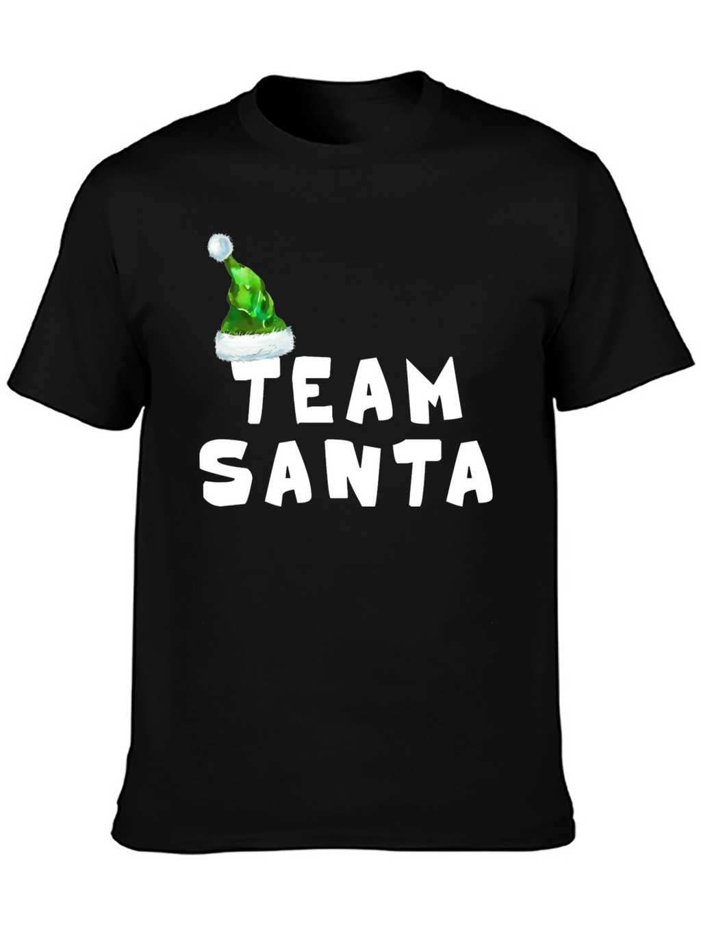 Team Santa T-Shirt with Elf Hat - Holiday Apparel