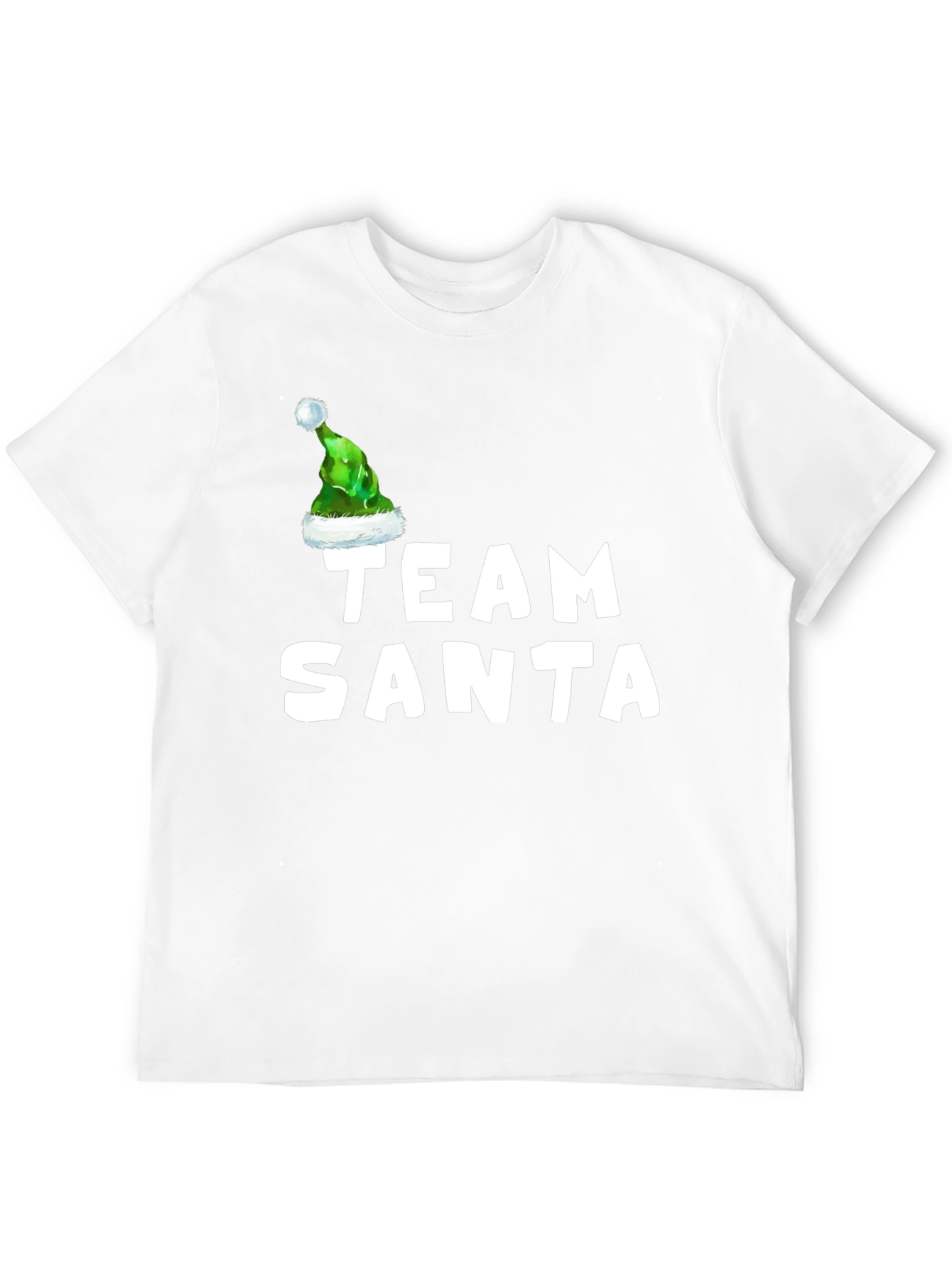 Team Santa T-Shirt with Elf Hat - Holiday Apparel