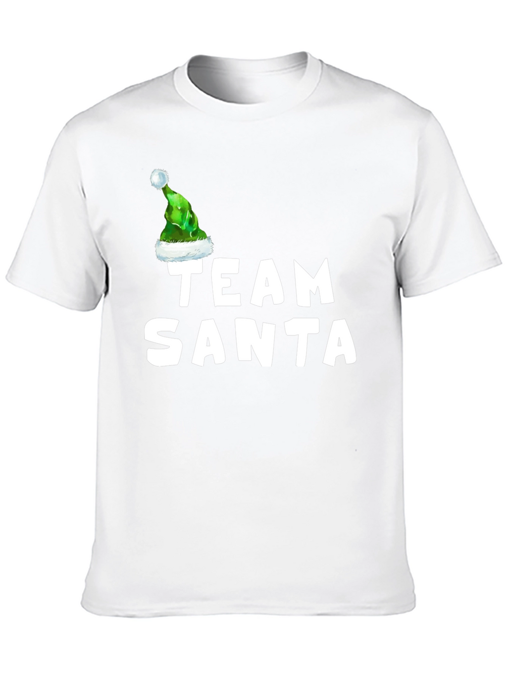 Team Santa T-Shirt with Elf Hat - Holiday Apparel