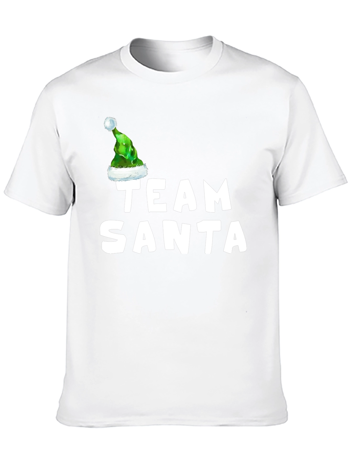 Team Santa T-Shirt with Elf Hat - Holiday Apparel
