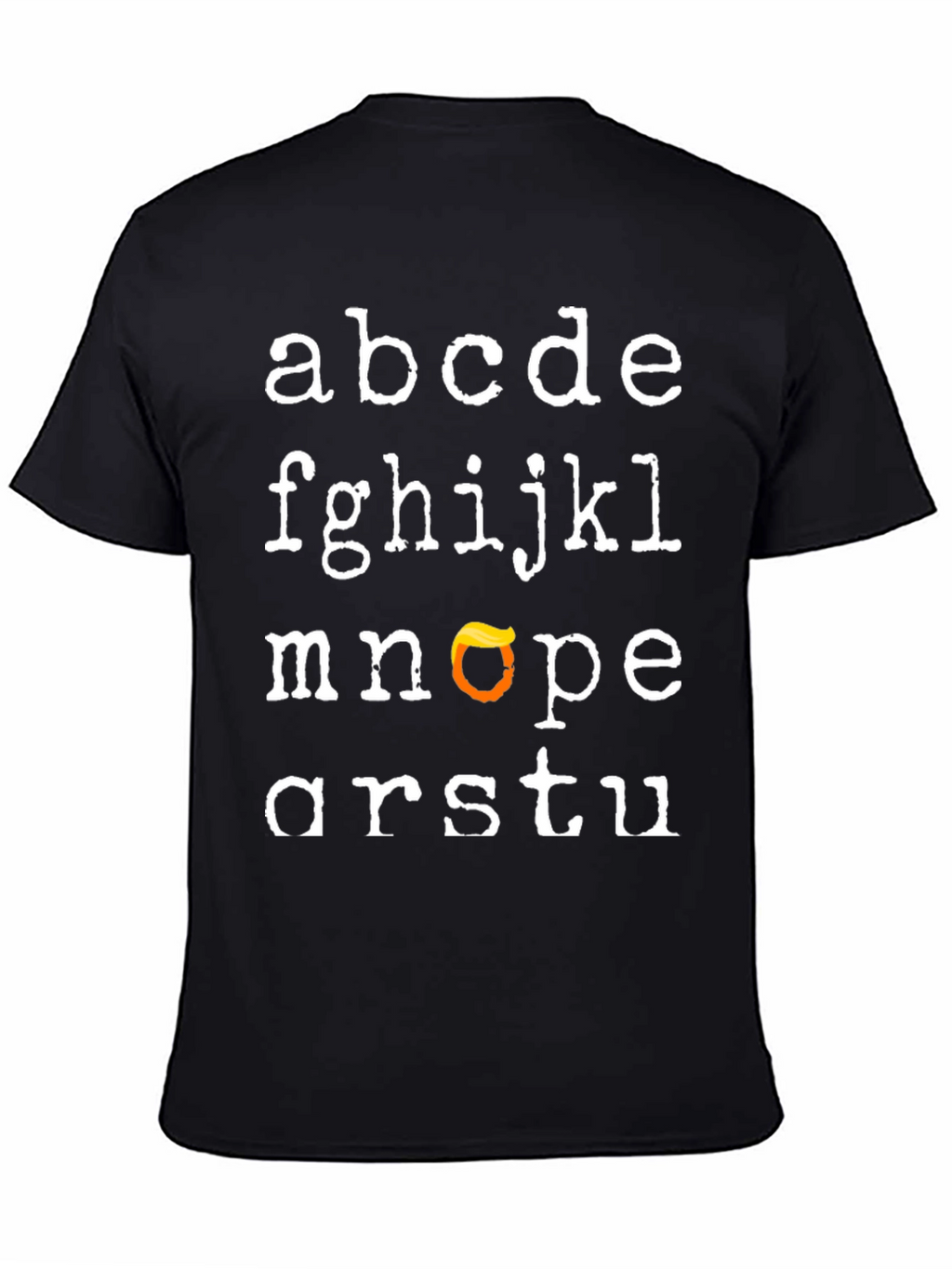 Alphabet Trump Hair T-Shirt - Funny Novelty Tee