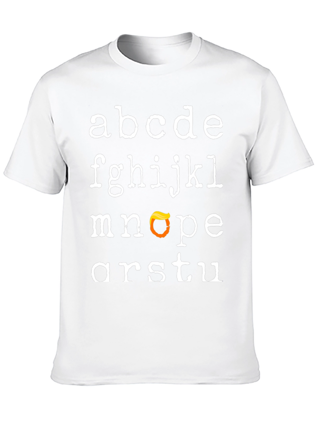 Alphabet Trump Hair T-Shirt - Funny Novelty Tee