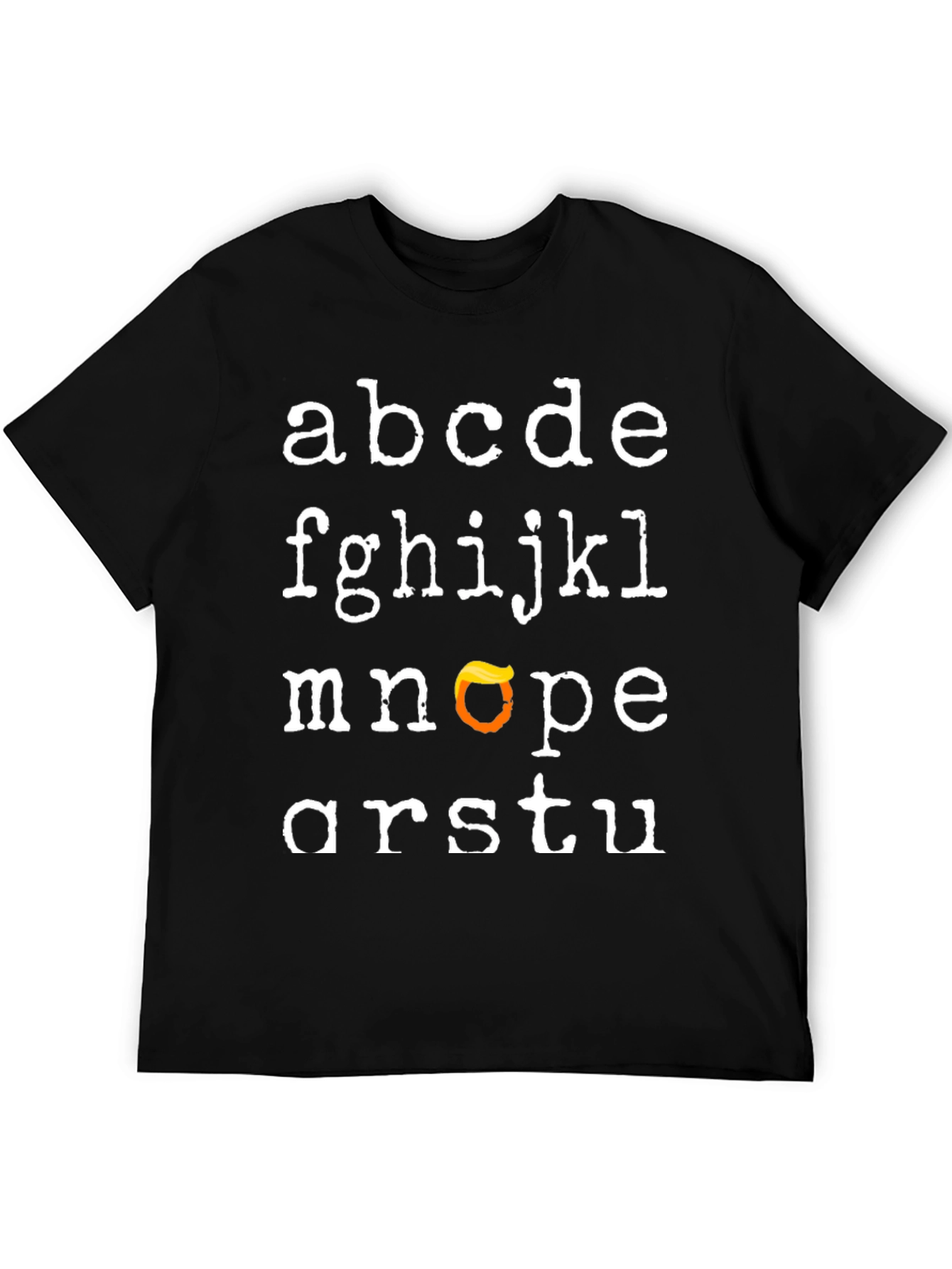 Alphabet Trump Hair T-Shirt - Funny Novelty Tee
