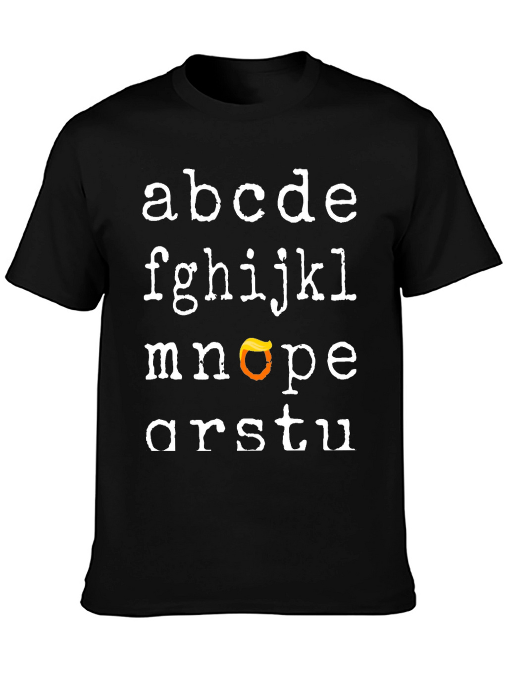 Alphabet Trump Hair T-Shirt - Funny Novelty Tee