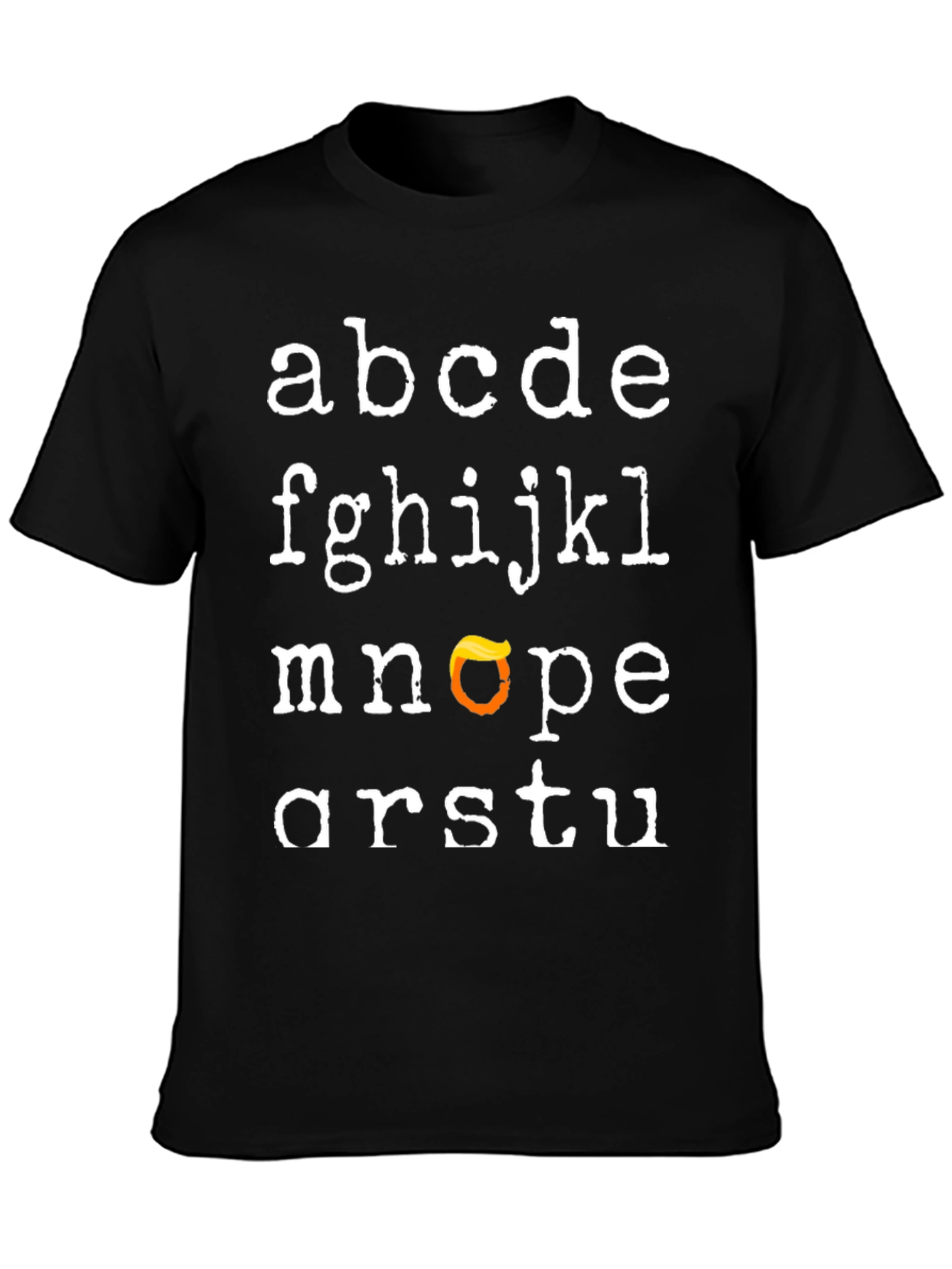 Alphabet Trump Hair T-Shirt - Funny Novelty Tee