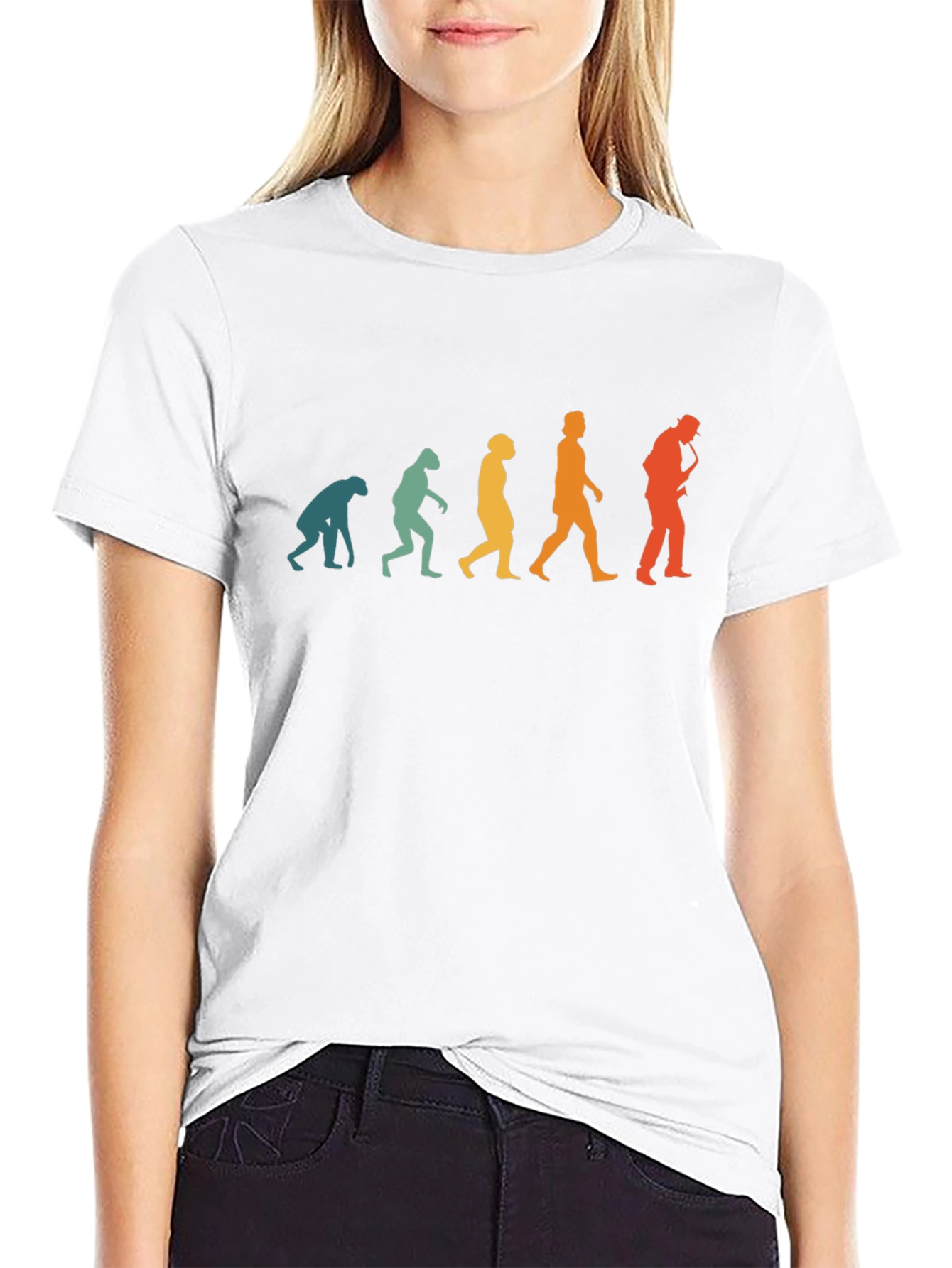 Evolution of Sax T-Shirt - Cool Musician Tee