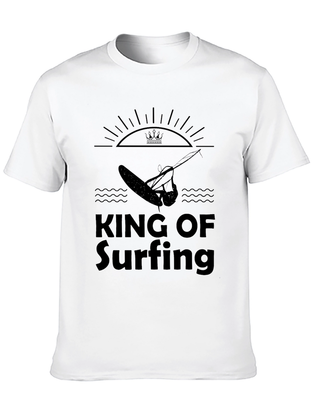 King of Surfing Black T-Shirt