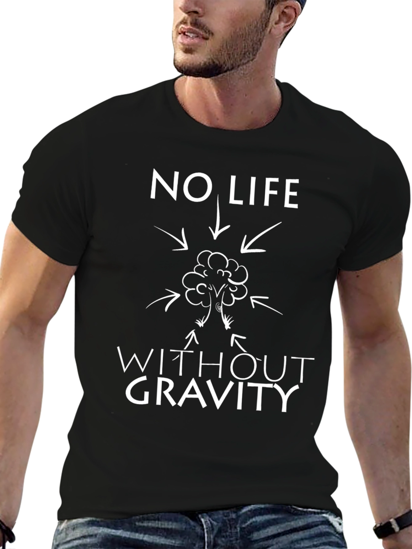 No Life Without Gravity T-Shirt - Funny Science Tee