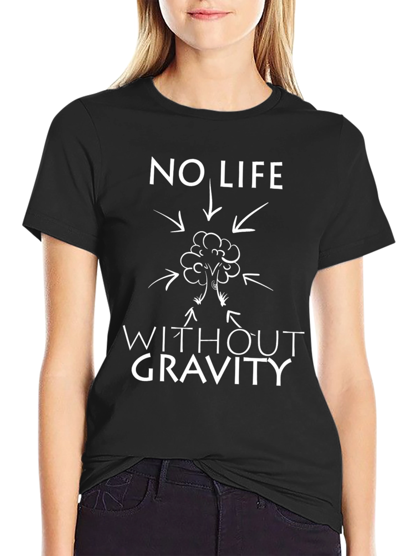 No Life Without Gravity T-Shirt - Funny Science Tee
