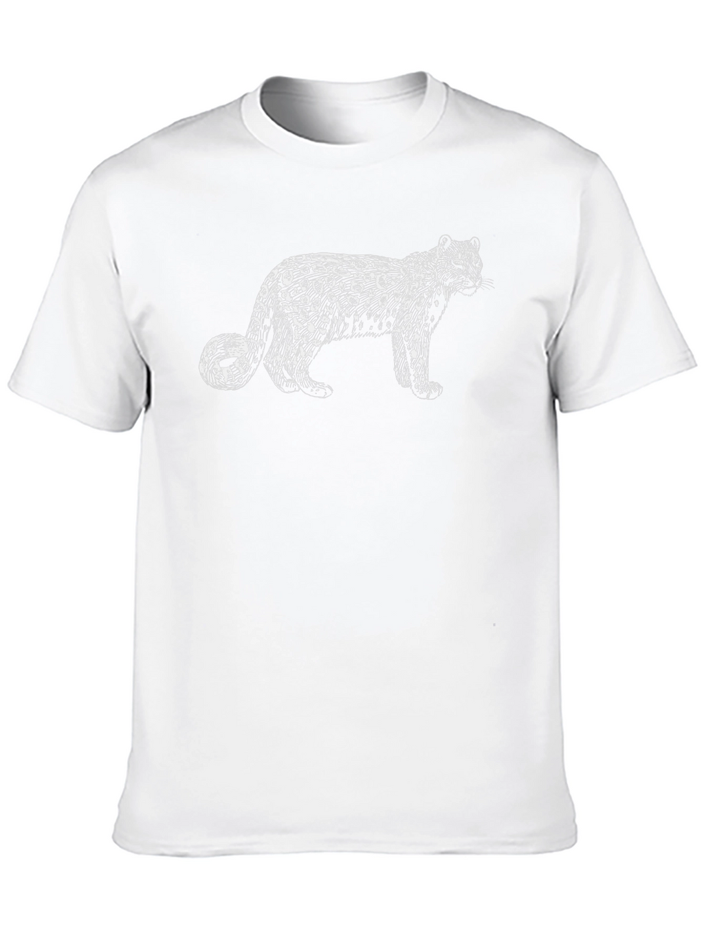 Leopard Graphic Print Black T-Shirt