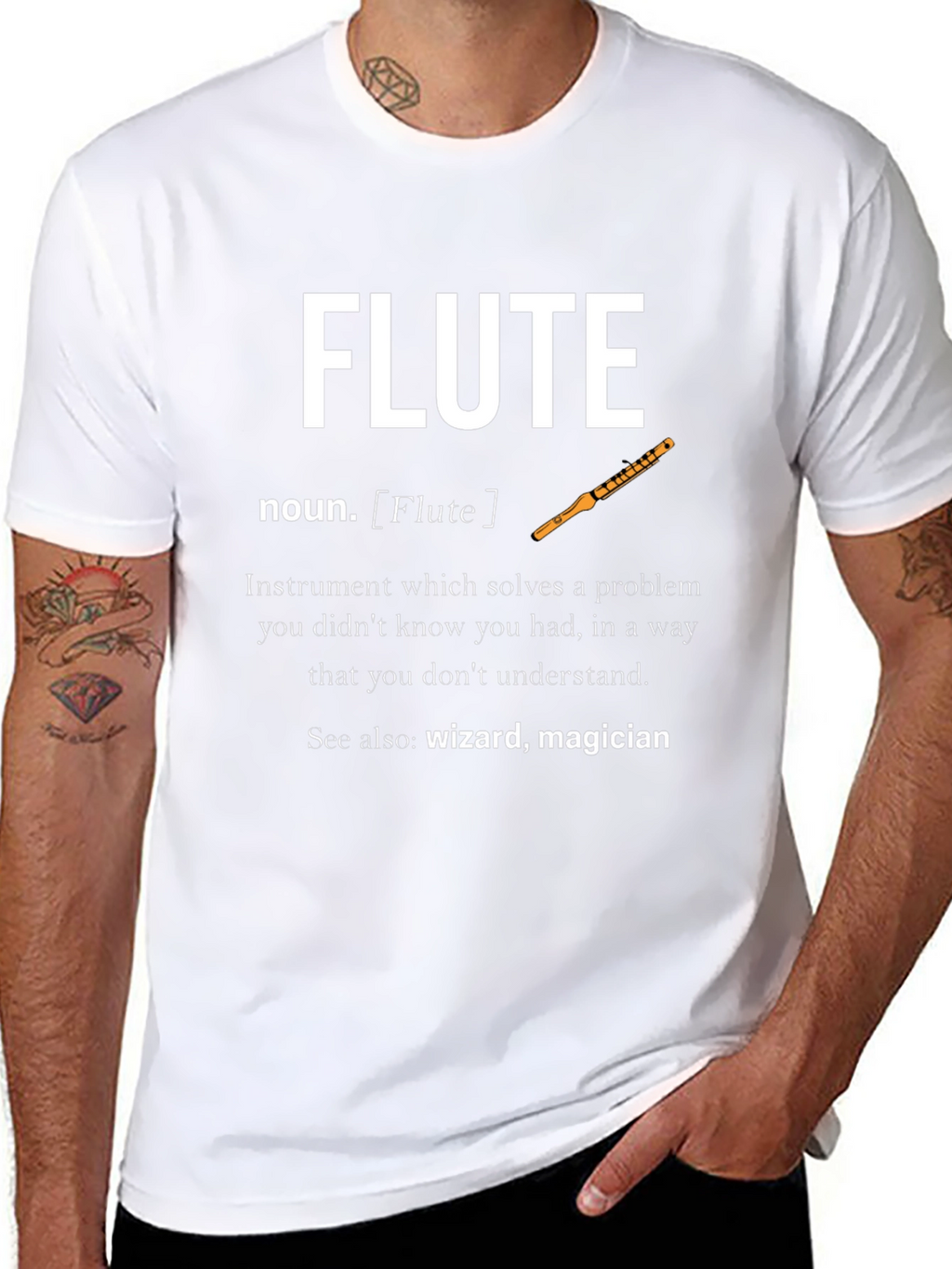 Flute Definition T-Shirt - Musician Gift