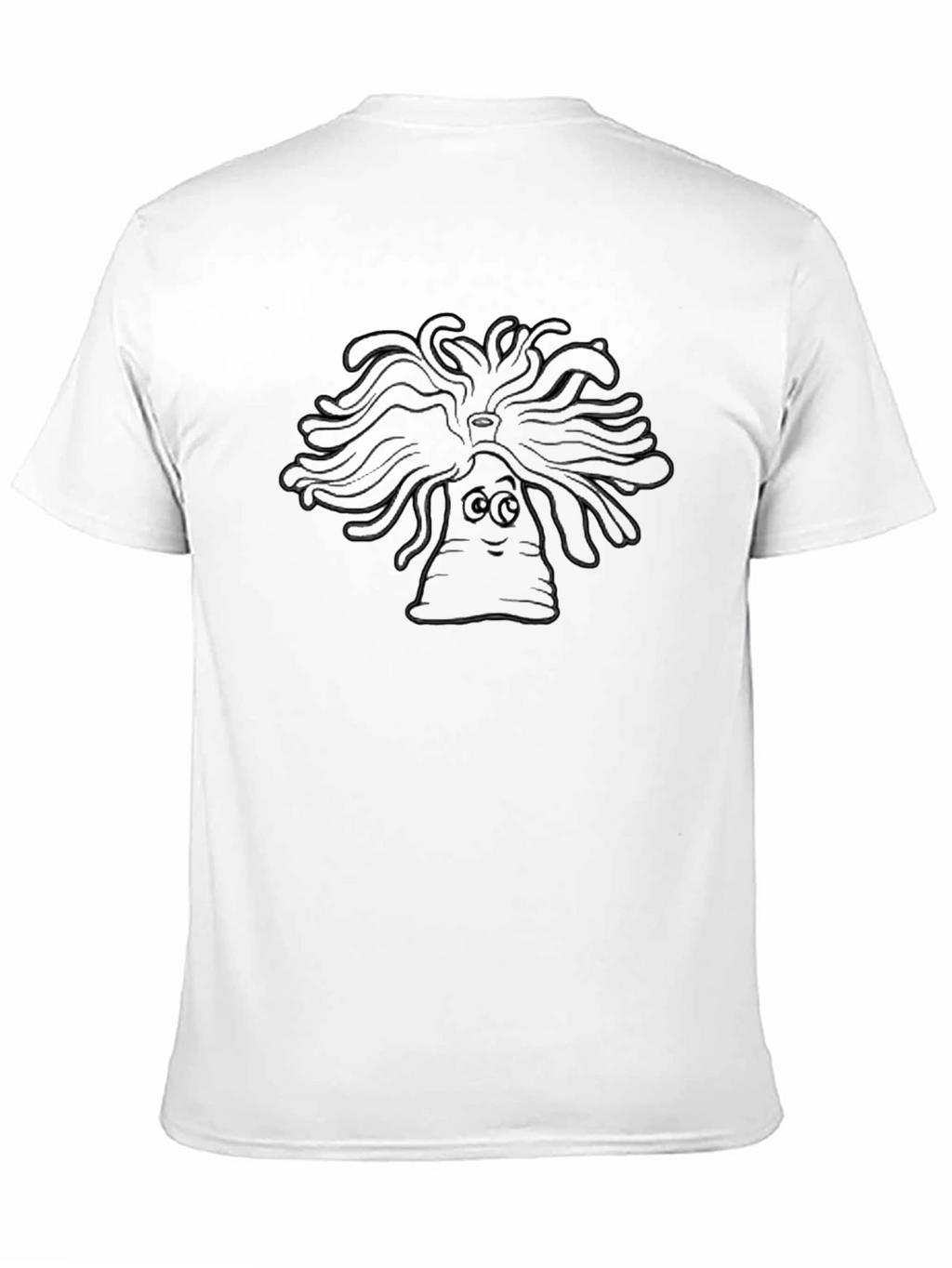 Cartoon Medusa Head T-Shirt - Classic Black Tee