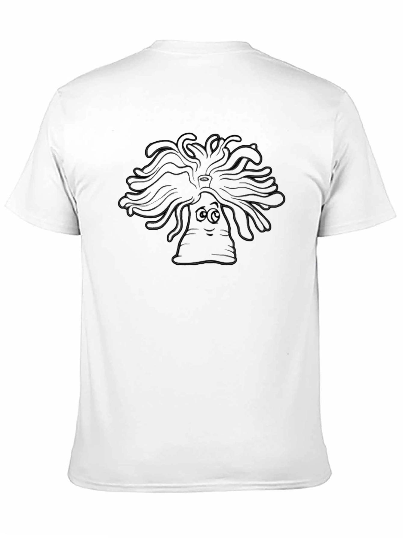 Cartoon Medusa Head T-Shirt - Classic Black Tee
