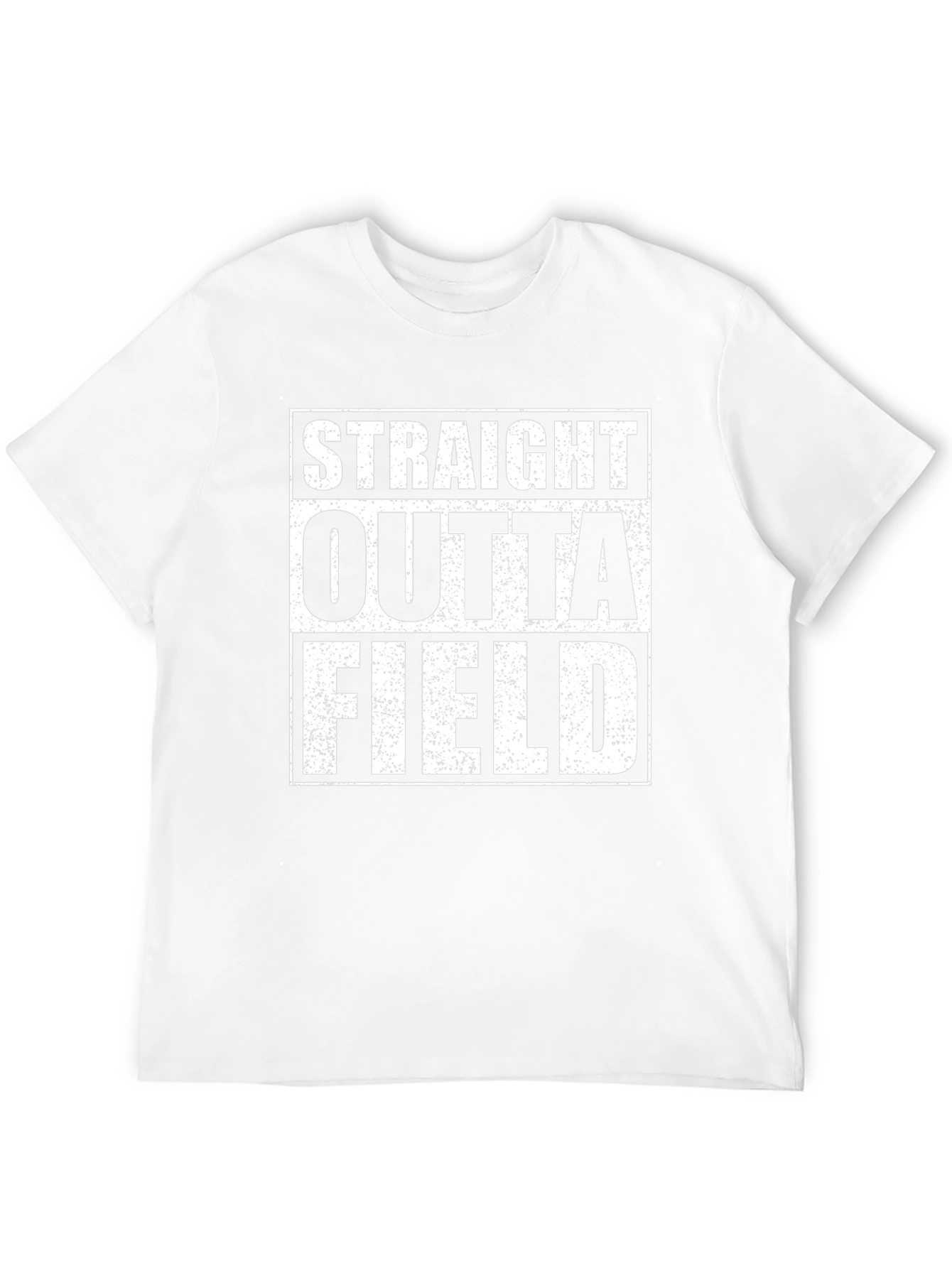 Straight Outta Field Black Graphic T-Shirt