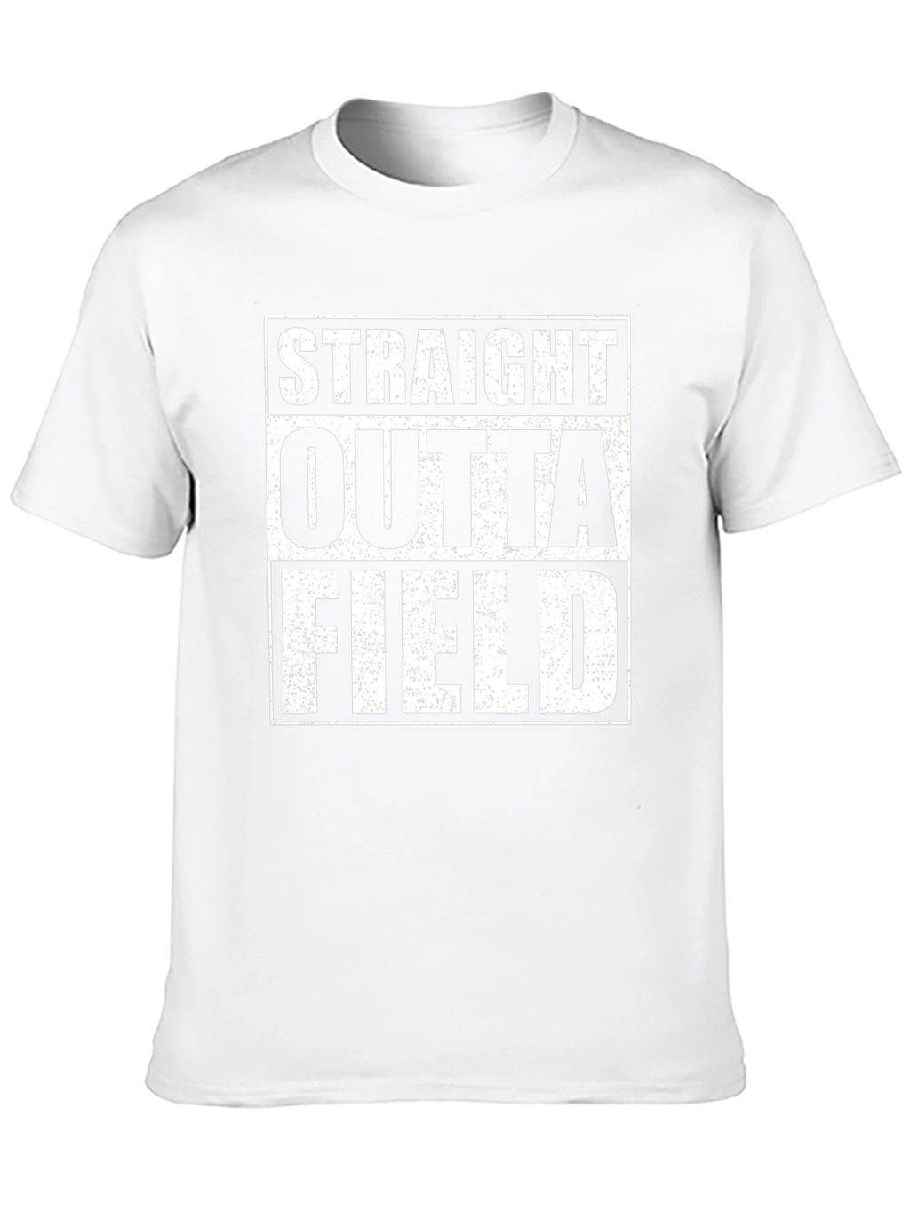 Straight Outta Field Black Graphic T-Shirt