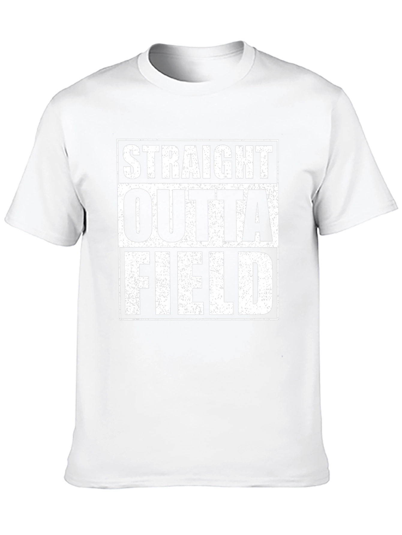 Straight Outta Field Black Graphic T-Shirt