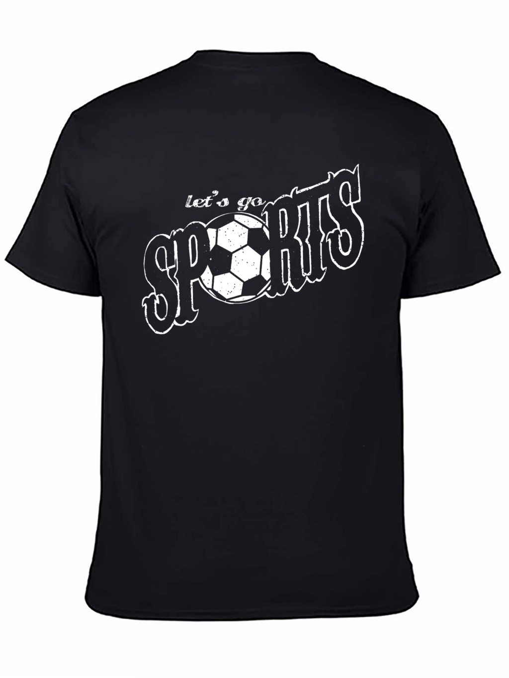 Lets Go Sports Soccer Ball Graphic T-Shirt