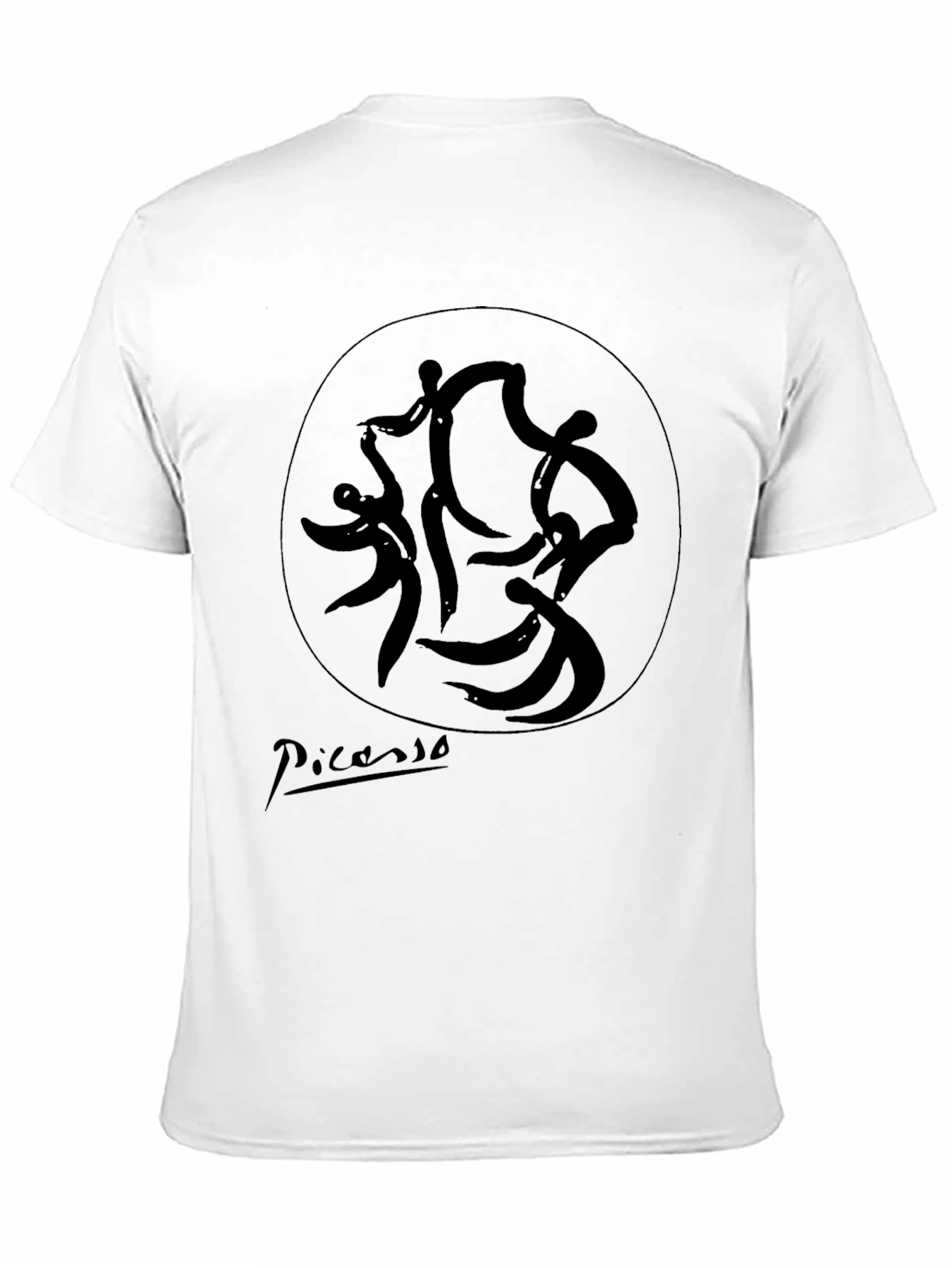 Picasso Dance T-Shirt - Stylish Black Graphic Tee
