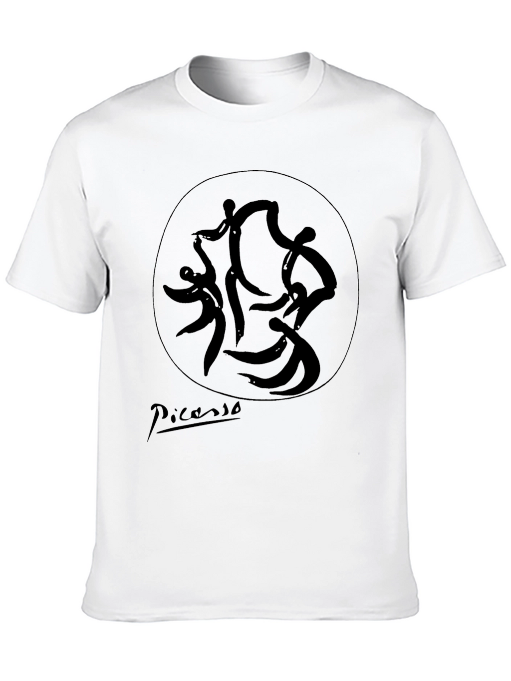 Picasso Dance T-Shirt - Stylish Black Graphic Tee