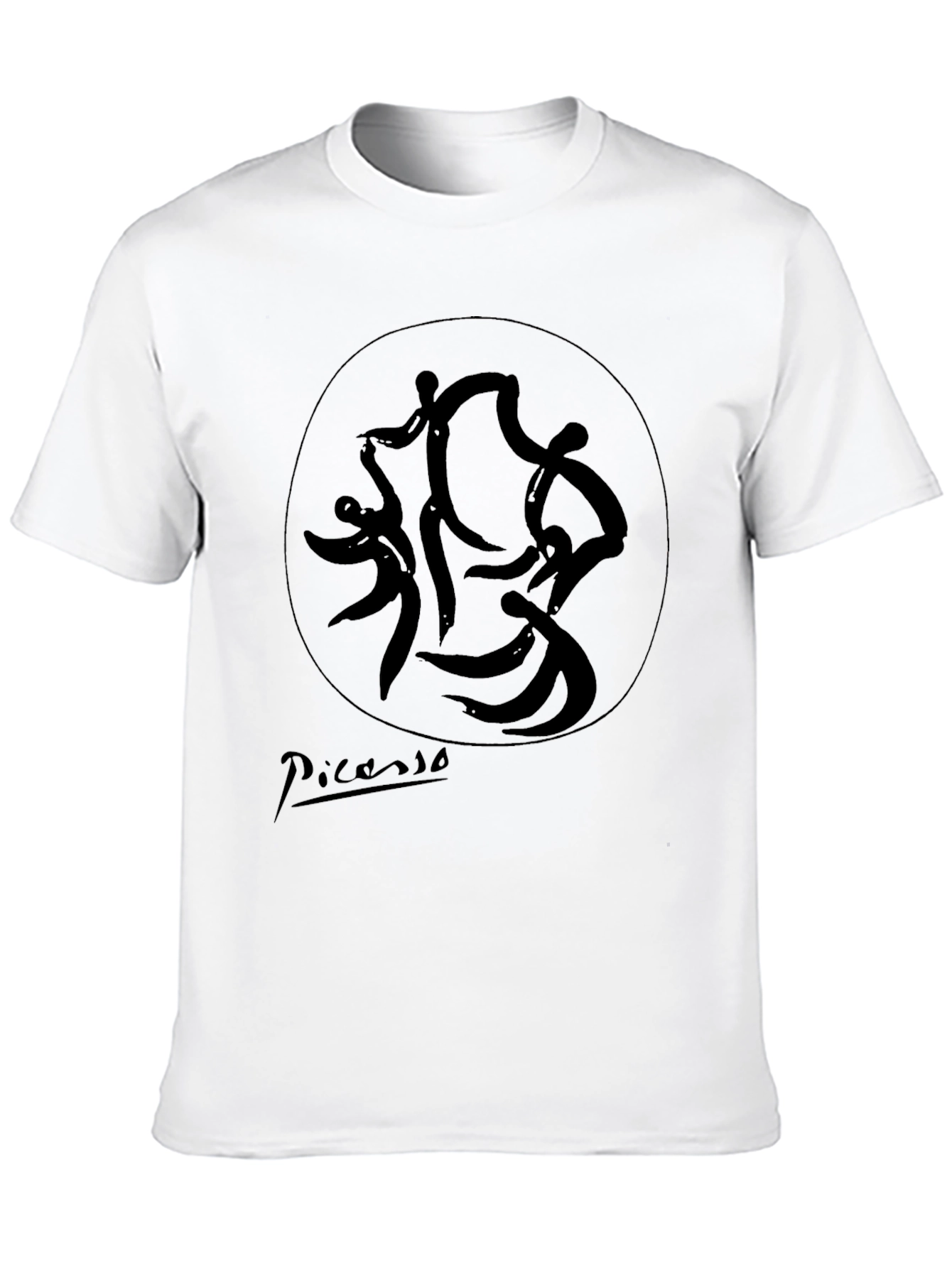 Picasso Dance T-Shirt - Stylish Black Graphic Tee