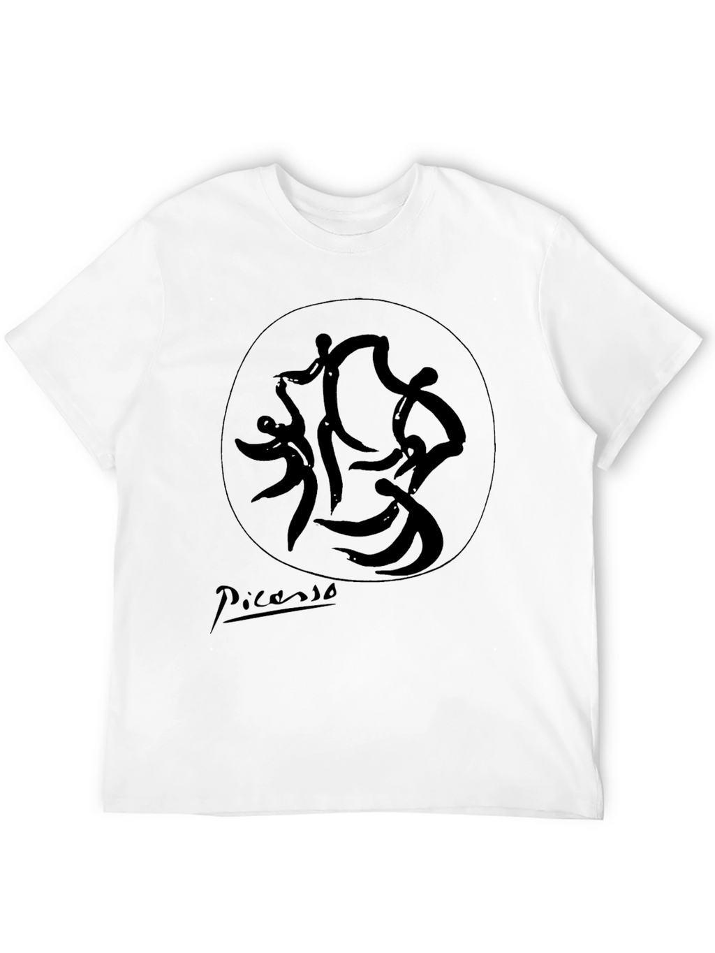 Picasso Dance T-Shirt - Stylish Black Graphic Tee