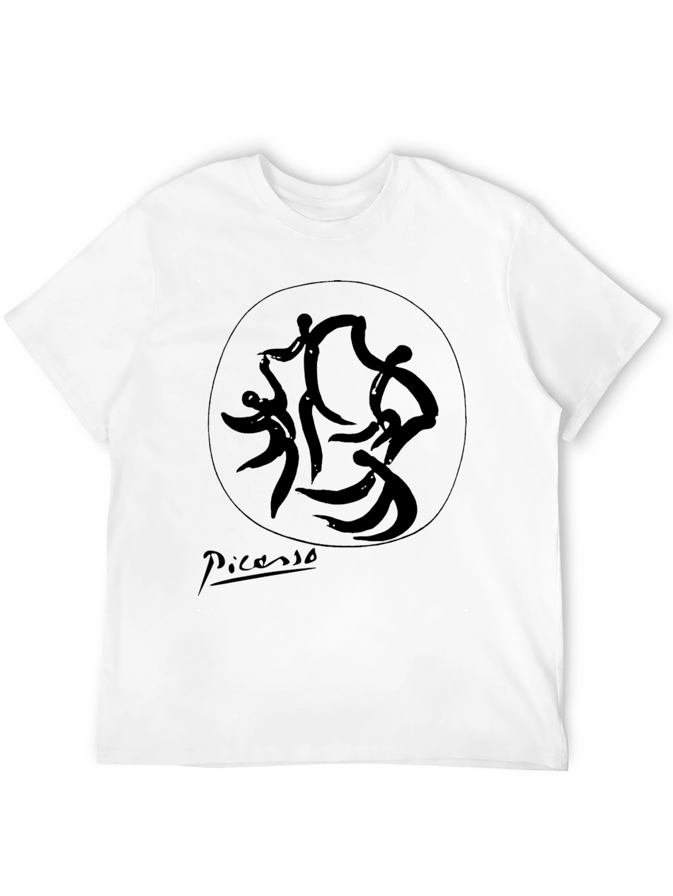 Picasso Dance T-Shirt - Stylish Black Graphic Tee