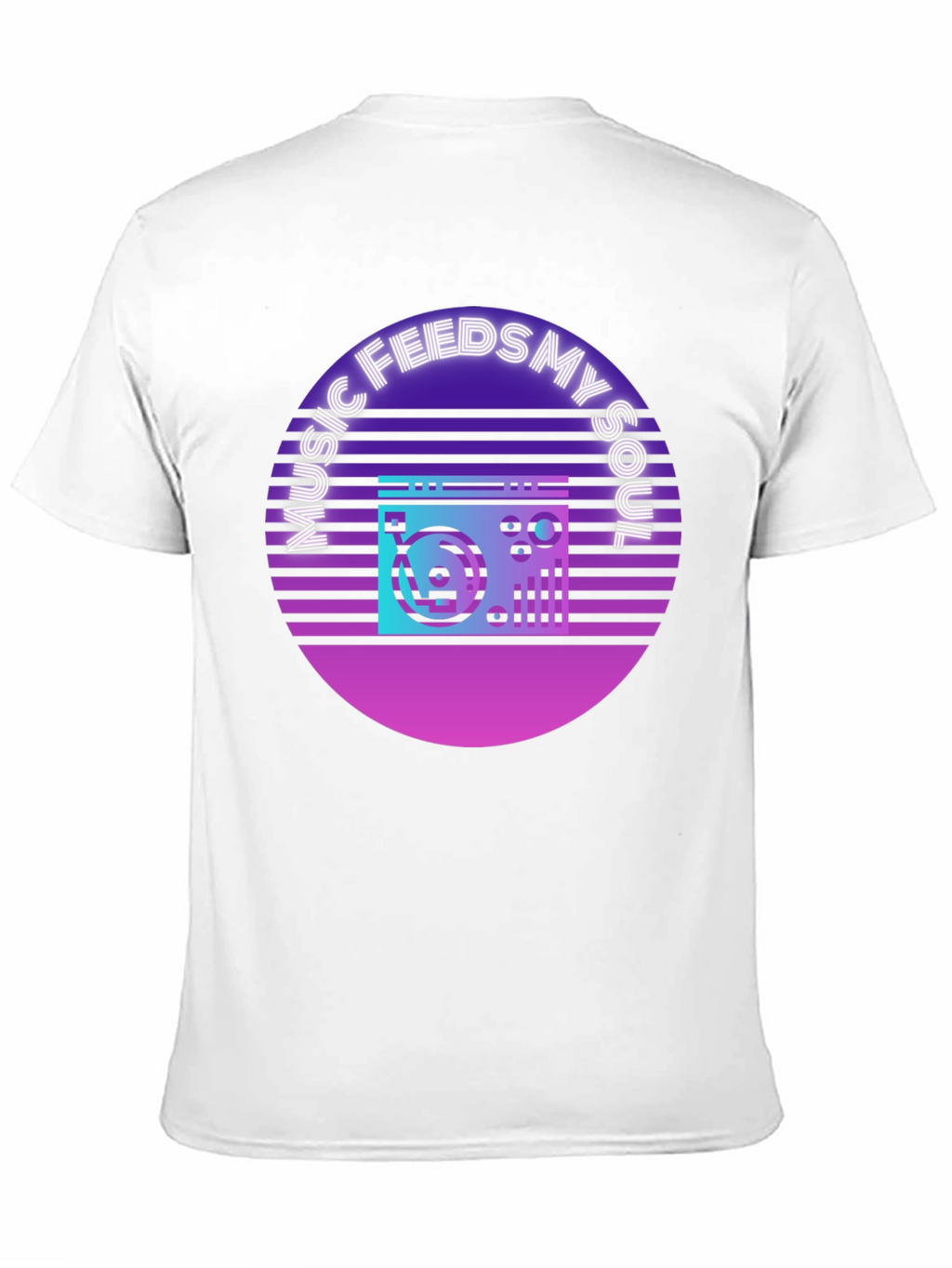 Music Feeds My Soul T-Shirt Retro Style