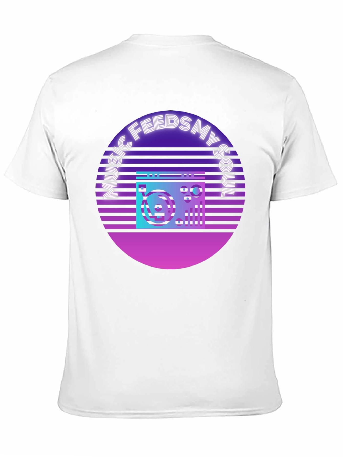 Music Feeds My Soul T-Shirt Retro Style