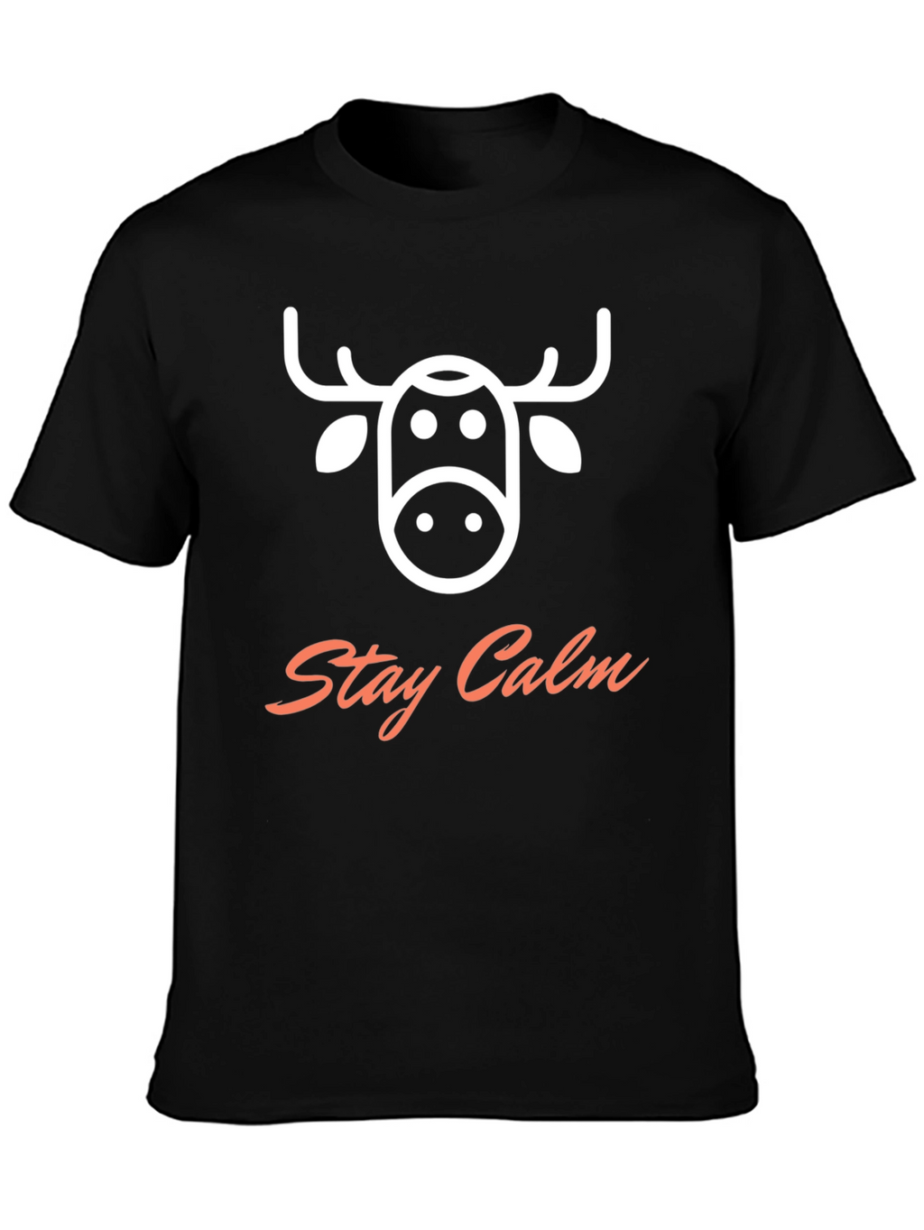 Stay Calm Moose Graphic T-Shirt