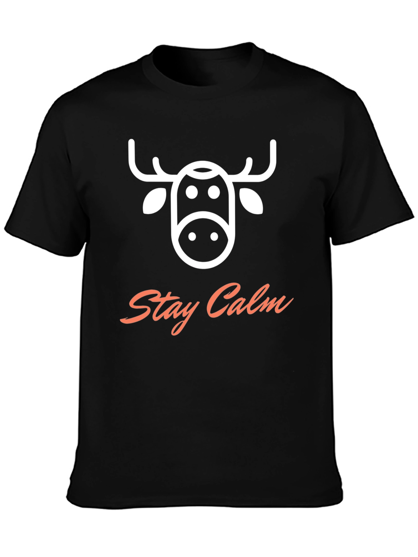 Stay Calm Moose Graphic T-Shirt