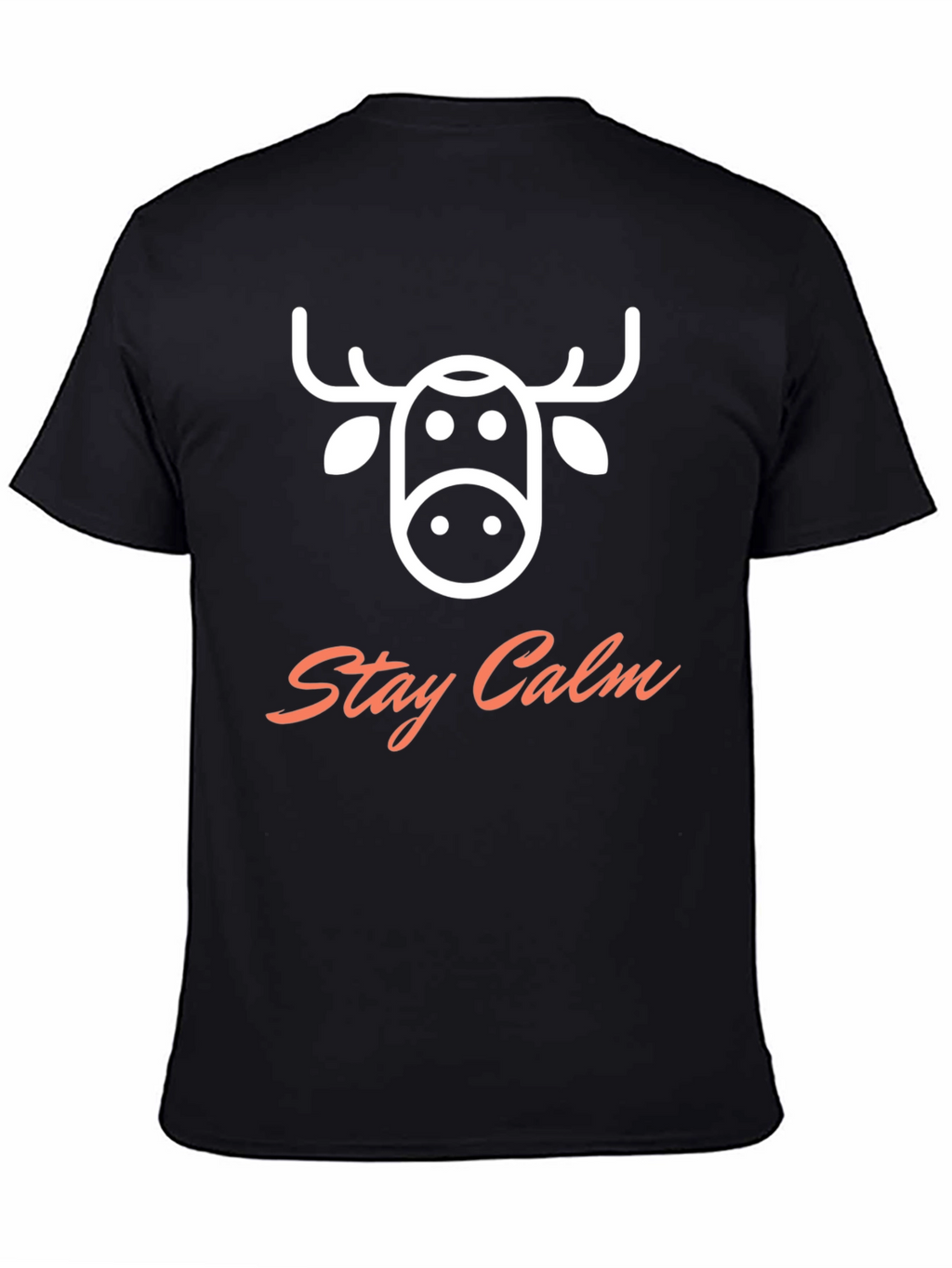 Stay Calm Moose Graphic T-Shirt