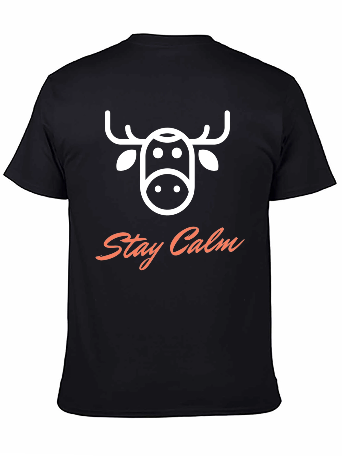 Stay Calm Moose Graphic T-Shirt