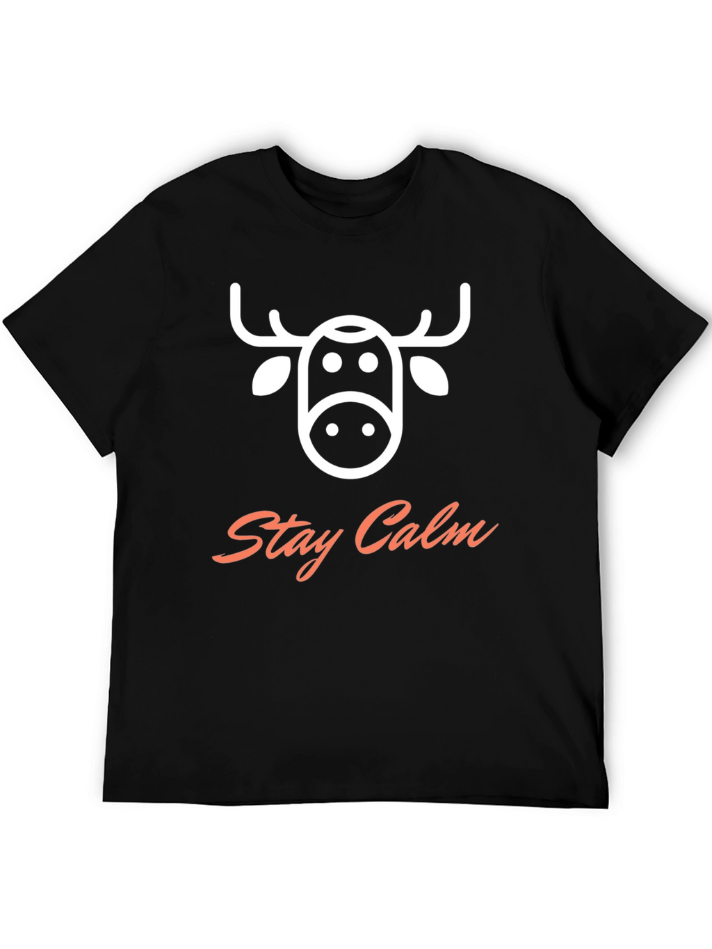 Stay Calm Moose Graphic T-Shirt