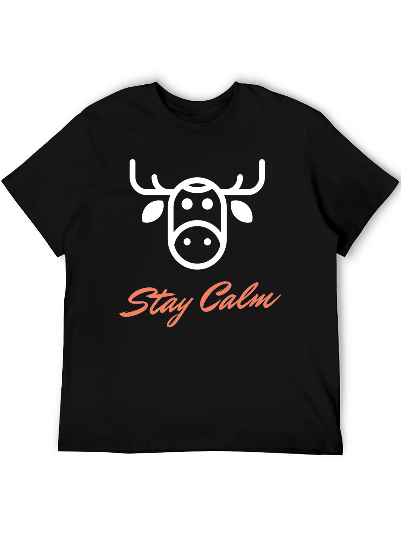 Stay Calm Moose Graphic T-Shirt