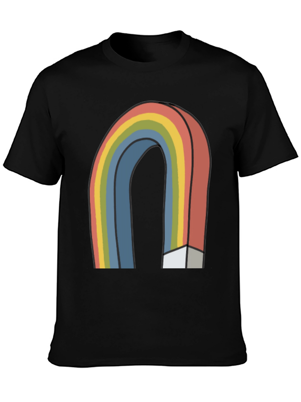 Retro Rainbow Graphic T-Shirt