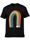 Retro Rainbow Graphic T-Shirt
