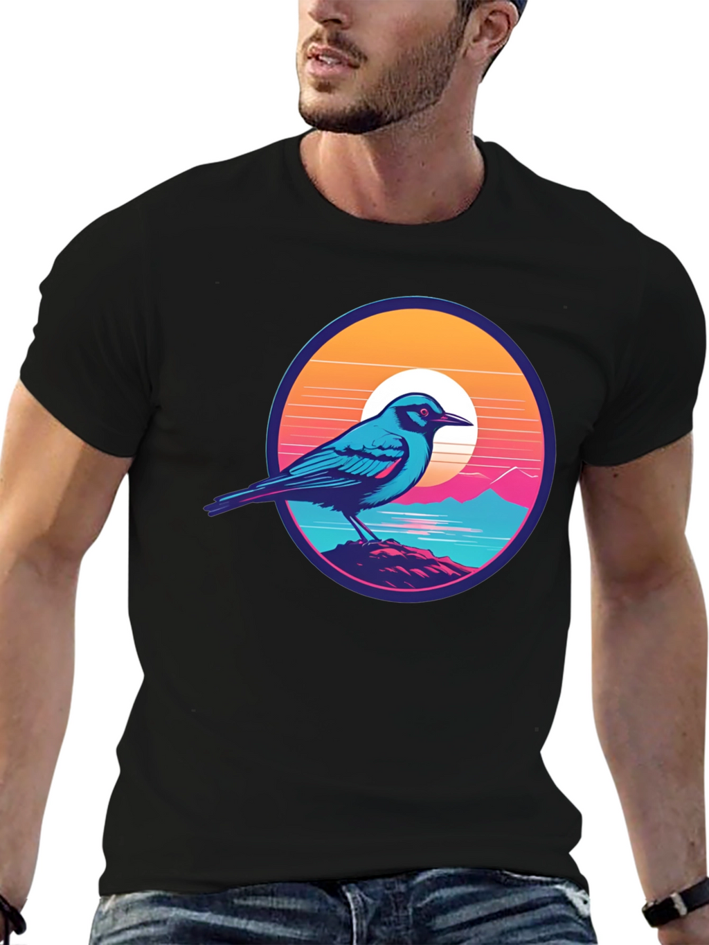 Bird on a Sunset Tee