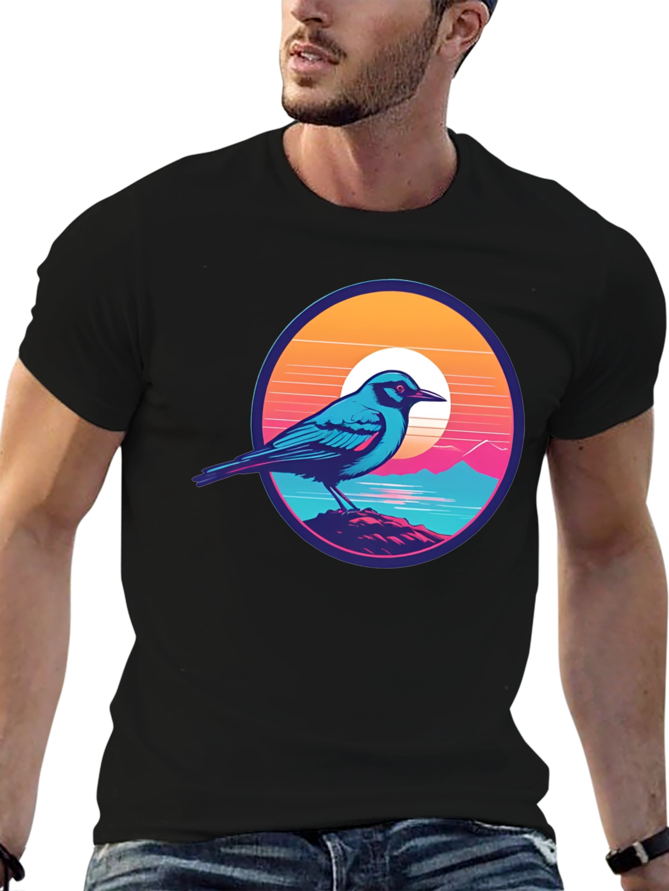 Bird on a Sunset Tee