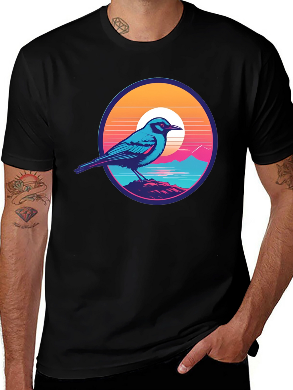 Bird on a Sunset Tee
