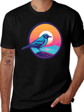 Bird on a Sunset Tee
