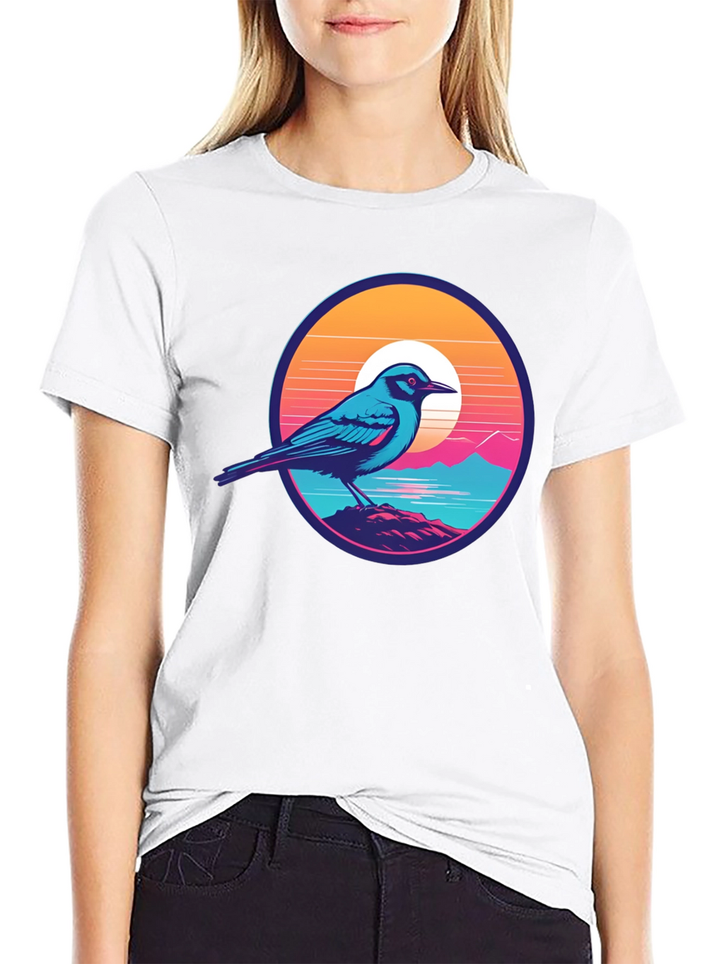 Bird on a Sunset Tee
