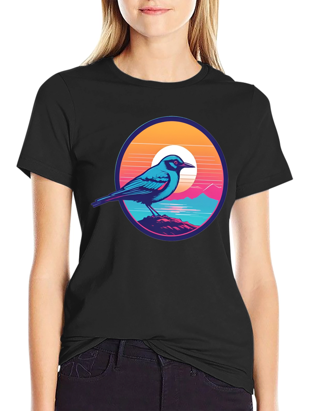 Bird on a Sunset Tee