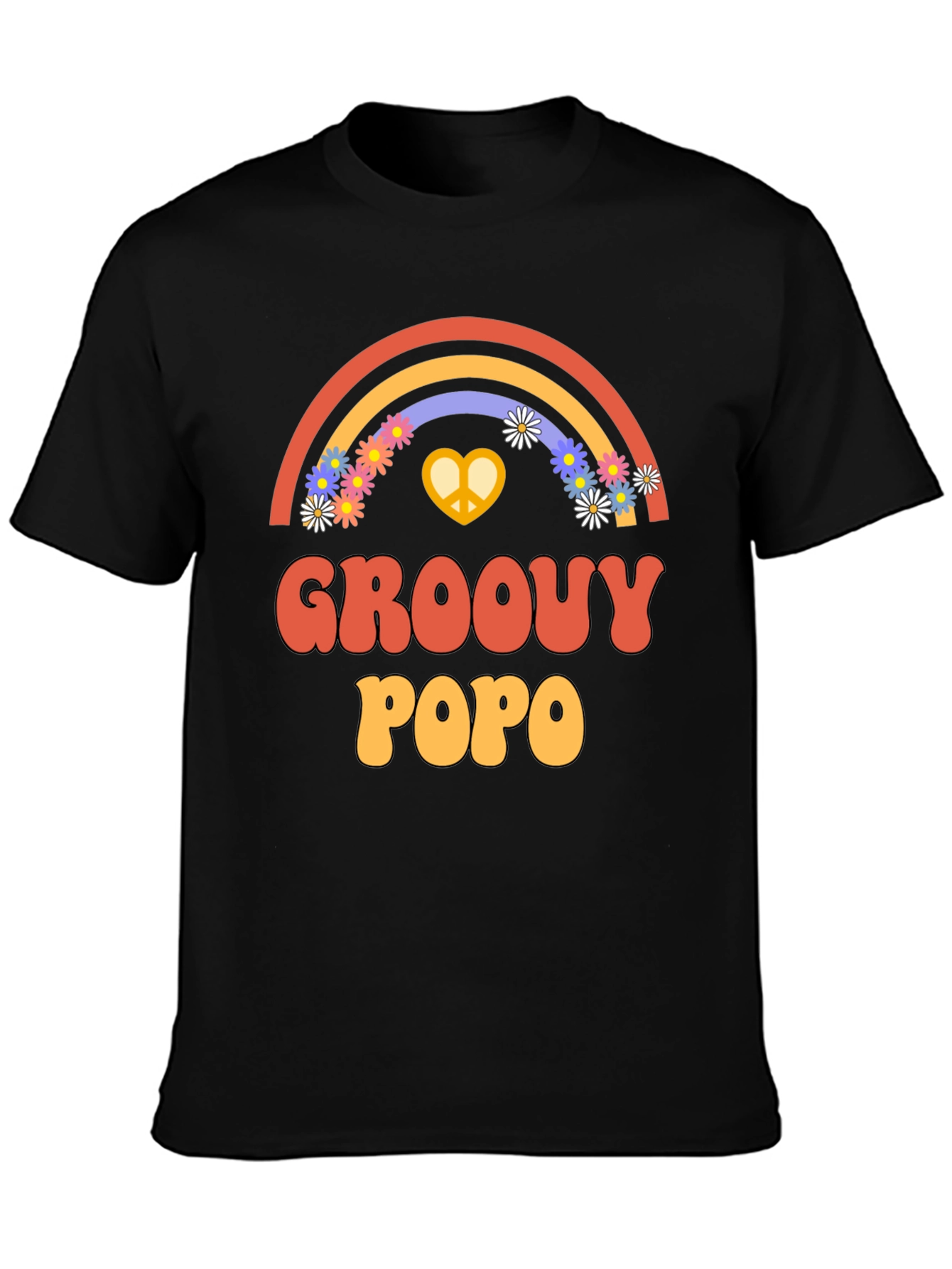 Groovy Popo Rainbow Graphic Tee