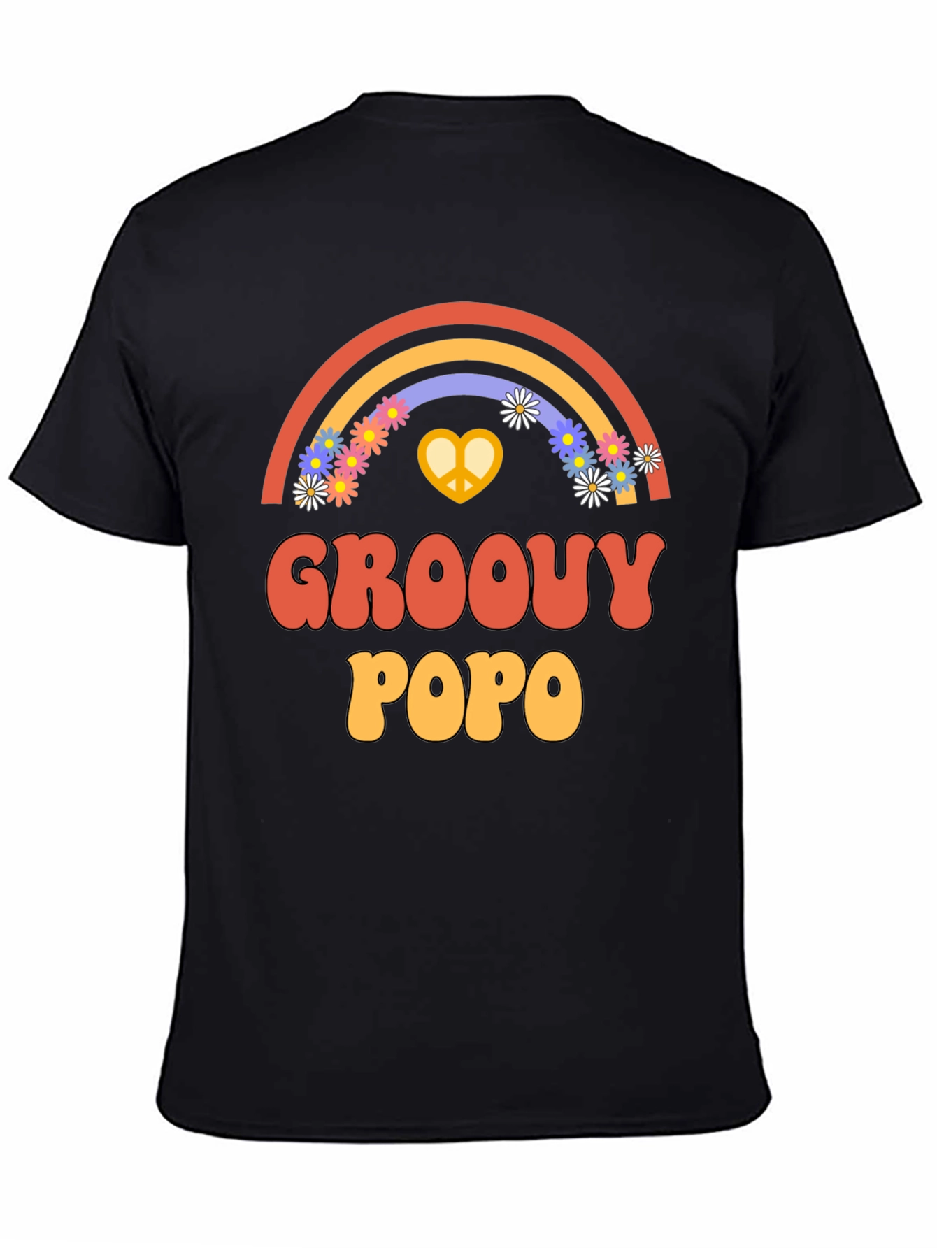 Groovy Popo Rainbow Graphic Tee