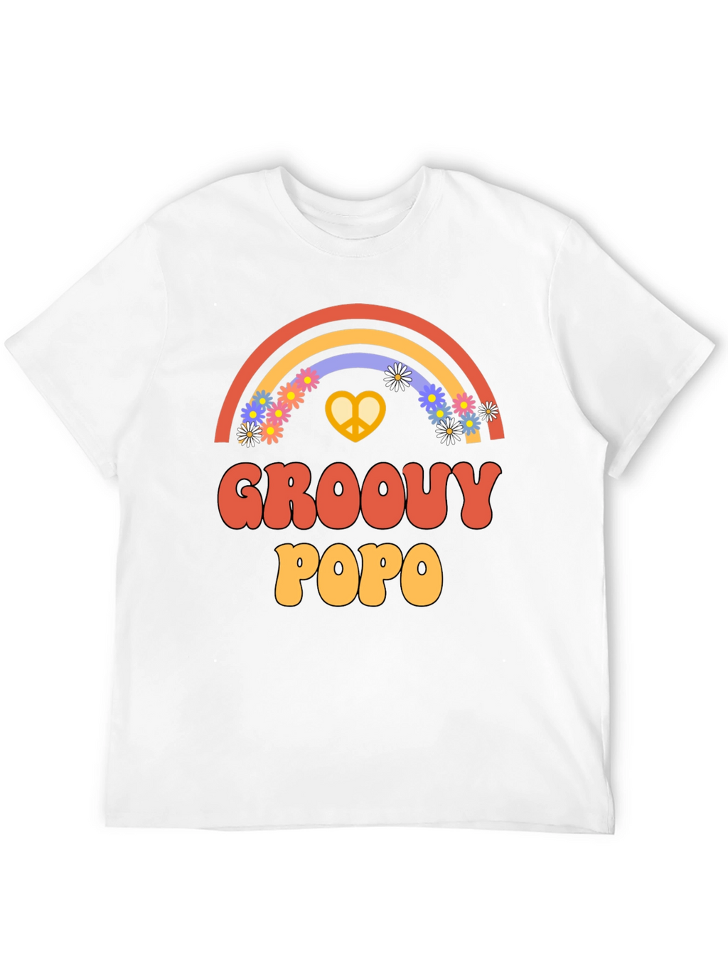 Groovy Popo Rainbow Graphic Tee