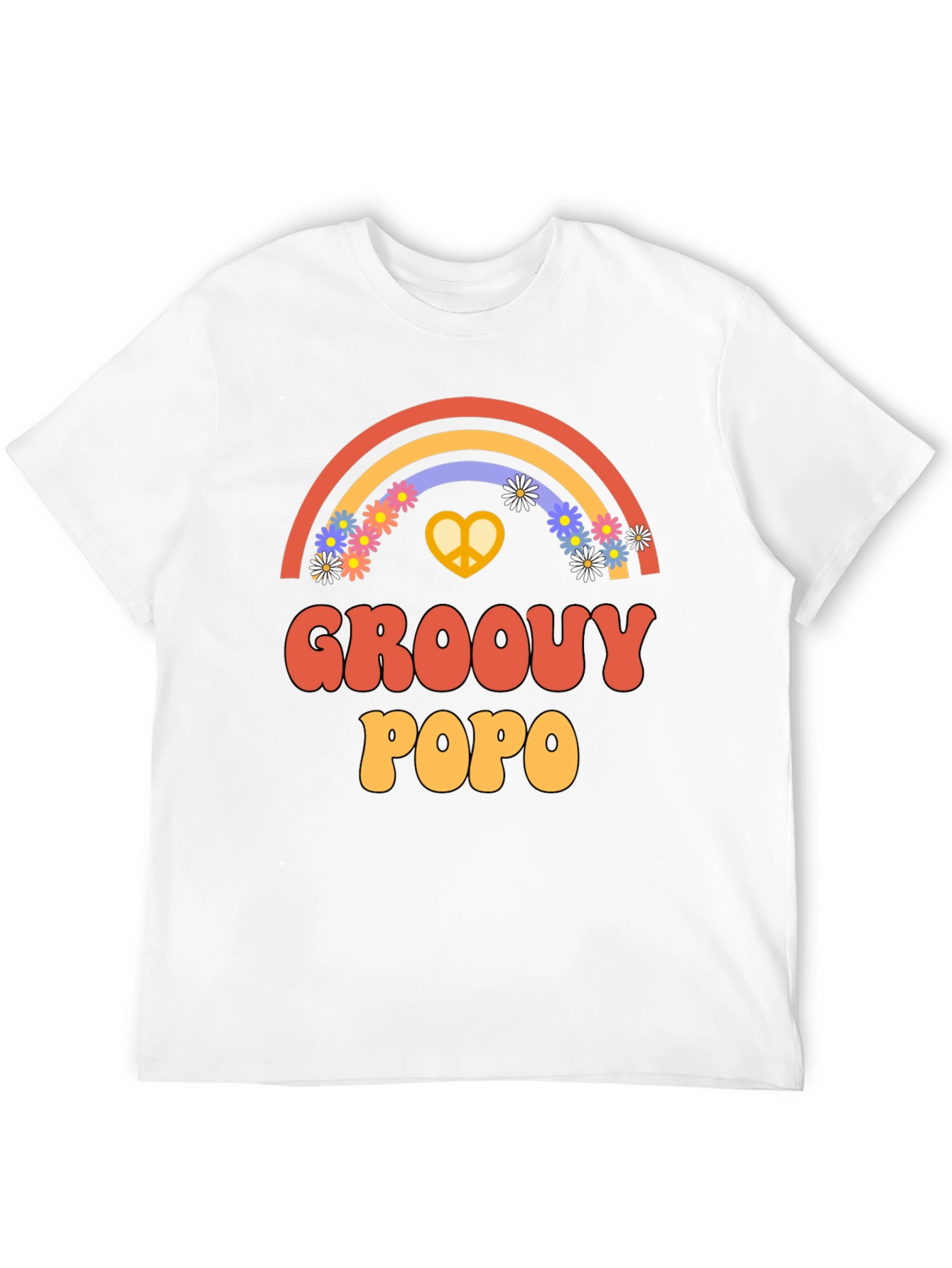 Groovy Popo Rainbow Graphic Tee